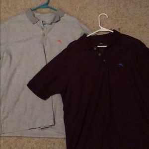 Two Tommy Bahama Polo shirts